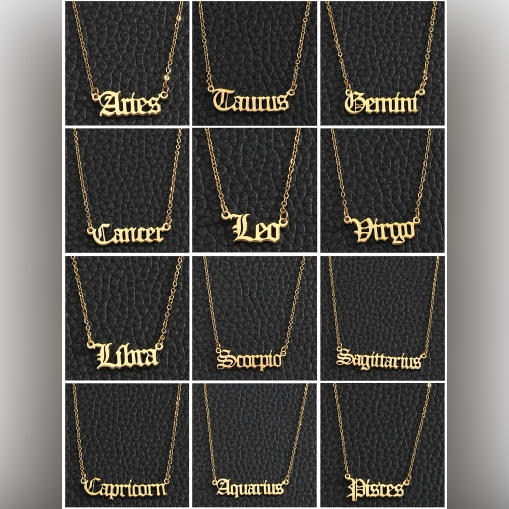 Zodiac Pendant Necklace